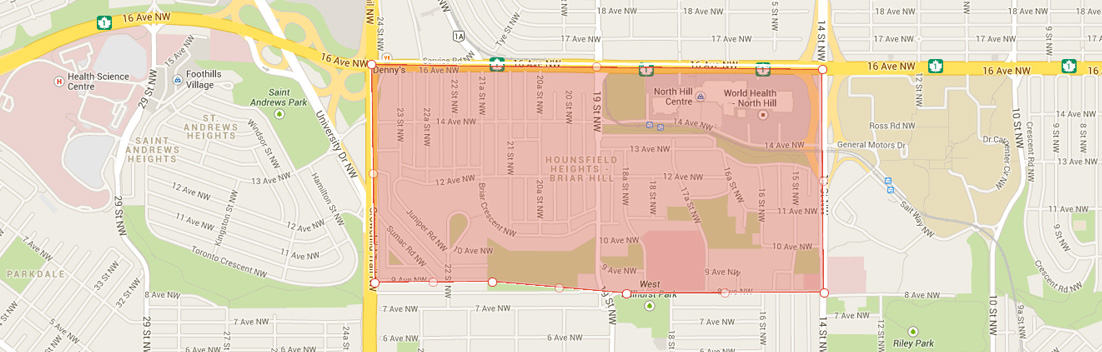 Map of Briar Hill