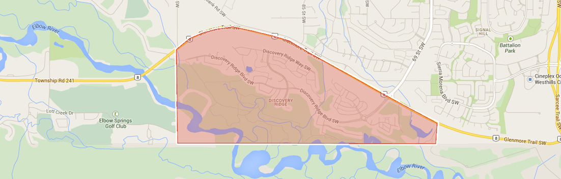 Map of Discovery Ridge