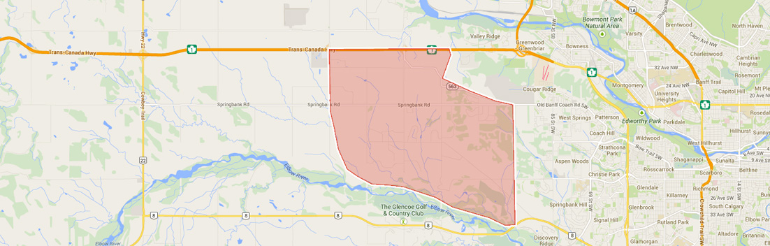 Map of Springbank